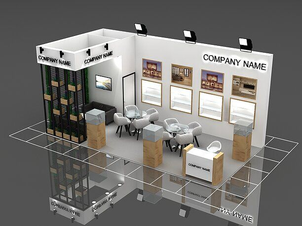  Backlit Modular Booth with LED Wall and Video Display – Product Launch Exhibit Design by Adam Expo Stand