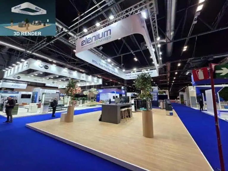 Innovative exhibition stand design and build at Passenger Terminal Expo IFEMA Madrid booth design